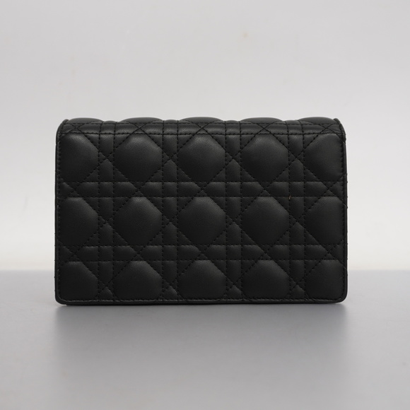 Christian Dior Lady Dior Leather Chain Wallet - Picture 11 of 11